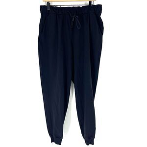 Lululemon Pants Size 12 Womens Black Stretch High Rise Joggers Pull On Yoga Run